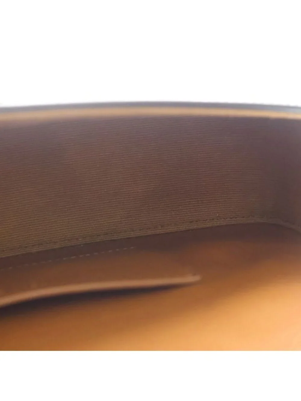 Celine Triomphe Tab Mini Shoulder Bag Pochette Brown Leather Gold - Picture 4 of 6